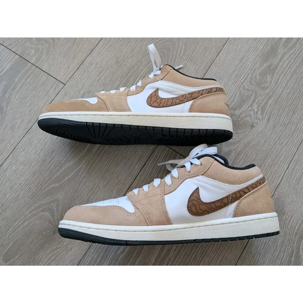 Air Jordan 1 SE Low Brown Elephant Size 8.5